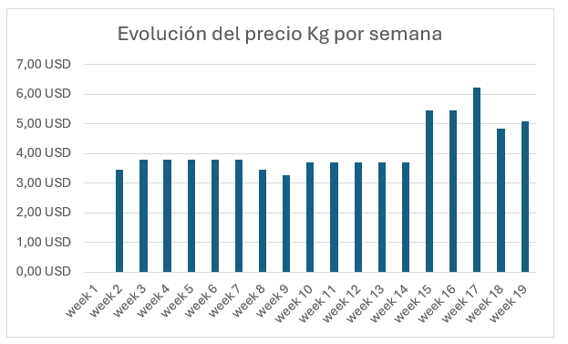 evolución del flete aéreo 2024